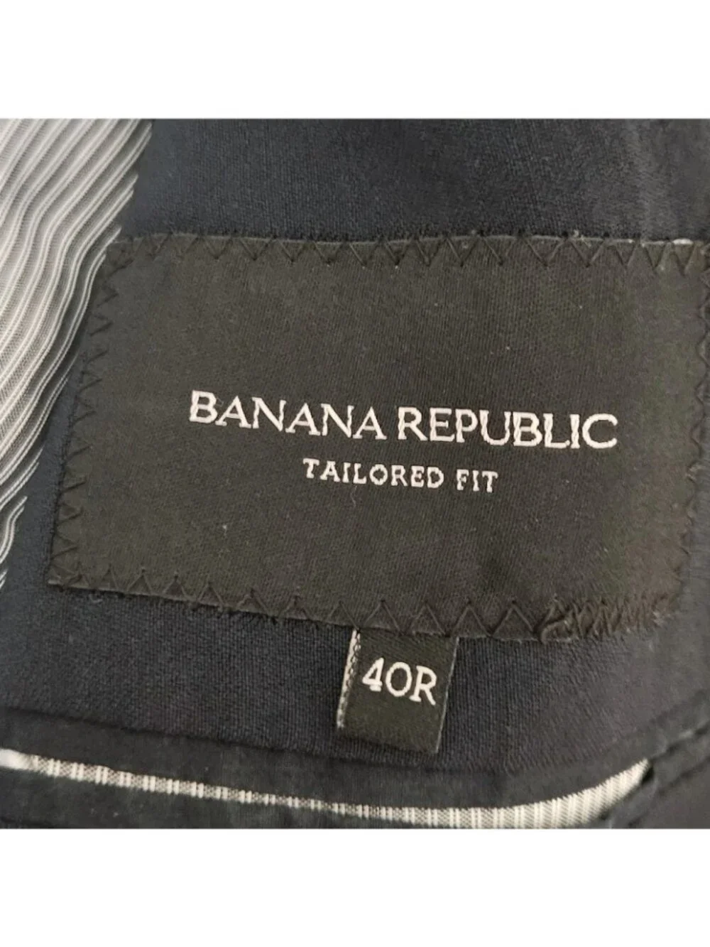Banana Republic Lanificio F.lli Cerruti Wool Blazer Size 40R Tailored Fit Navy